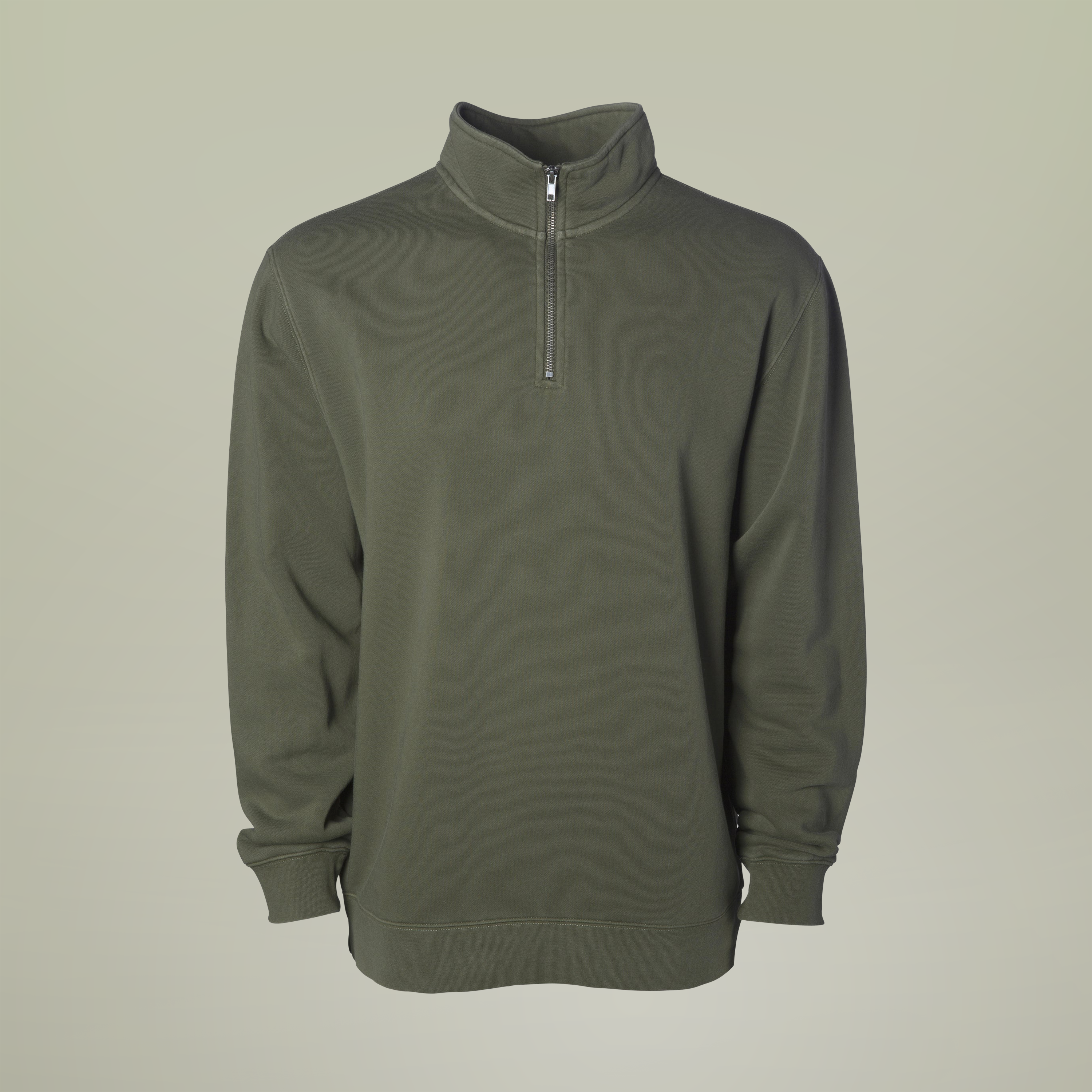 Unisex Pigment-Dyed Quarter-Zip Pullover - Thumbnail Image