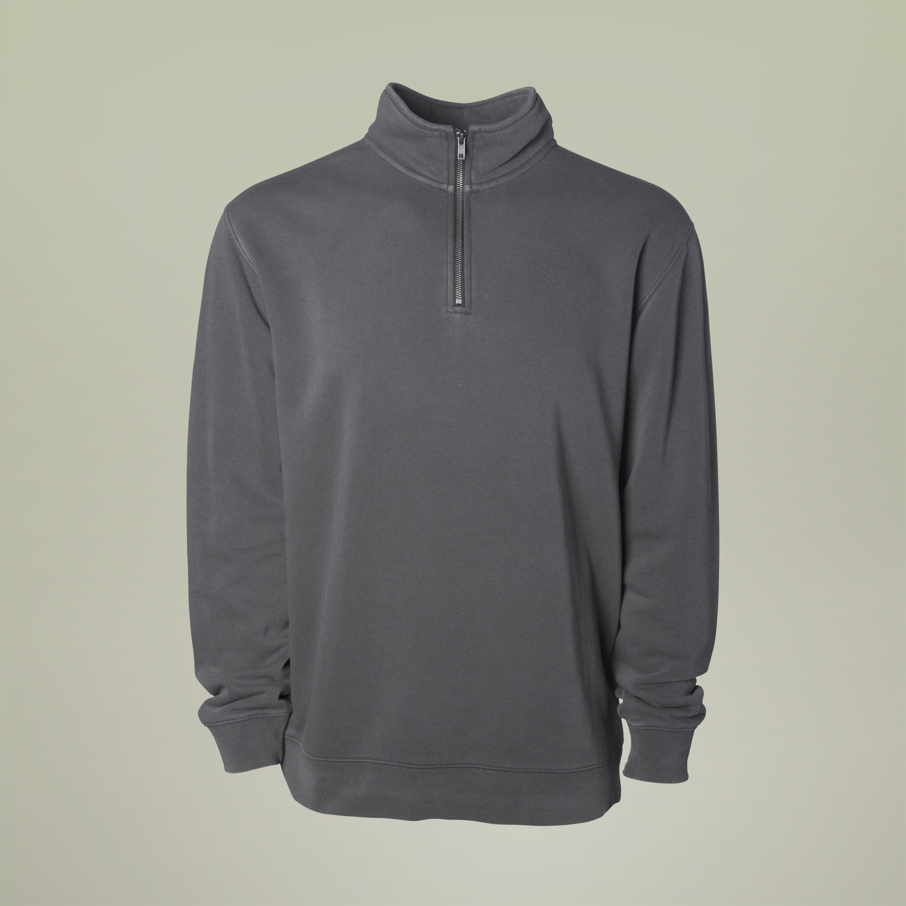 Unisex Pigment-Dyed Quarter-Zip Pullover - Thumbnail Image