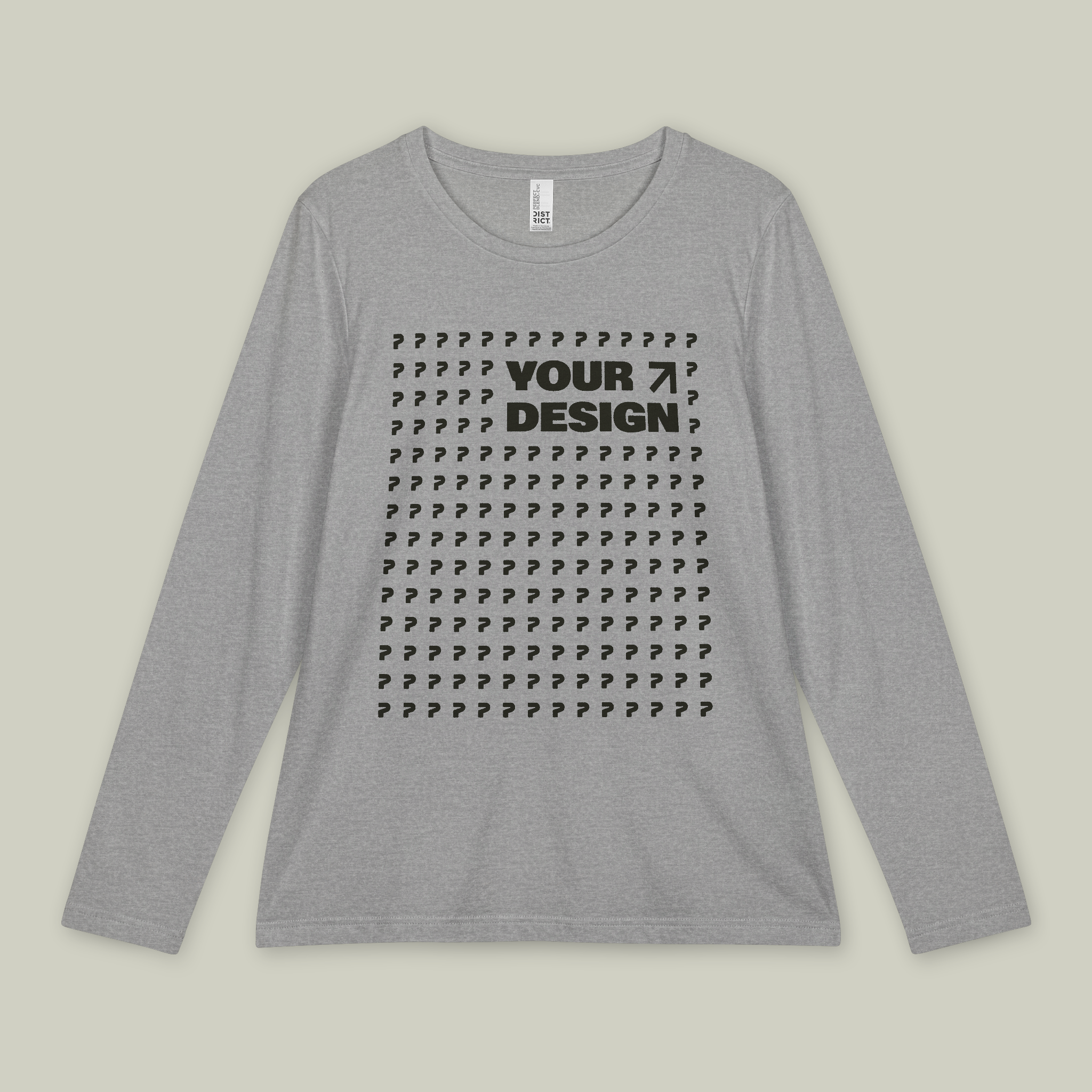 Women’s Perfect Blend® CVC Long Sleeve Tee - Thumbnail Image