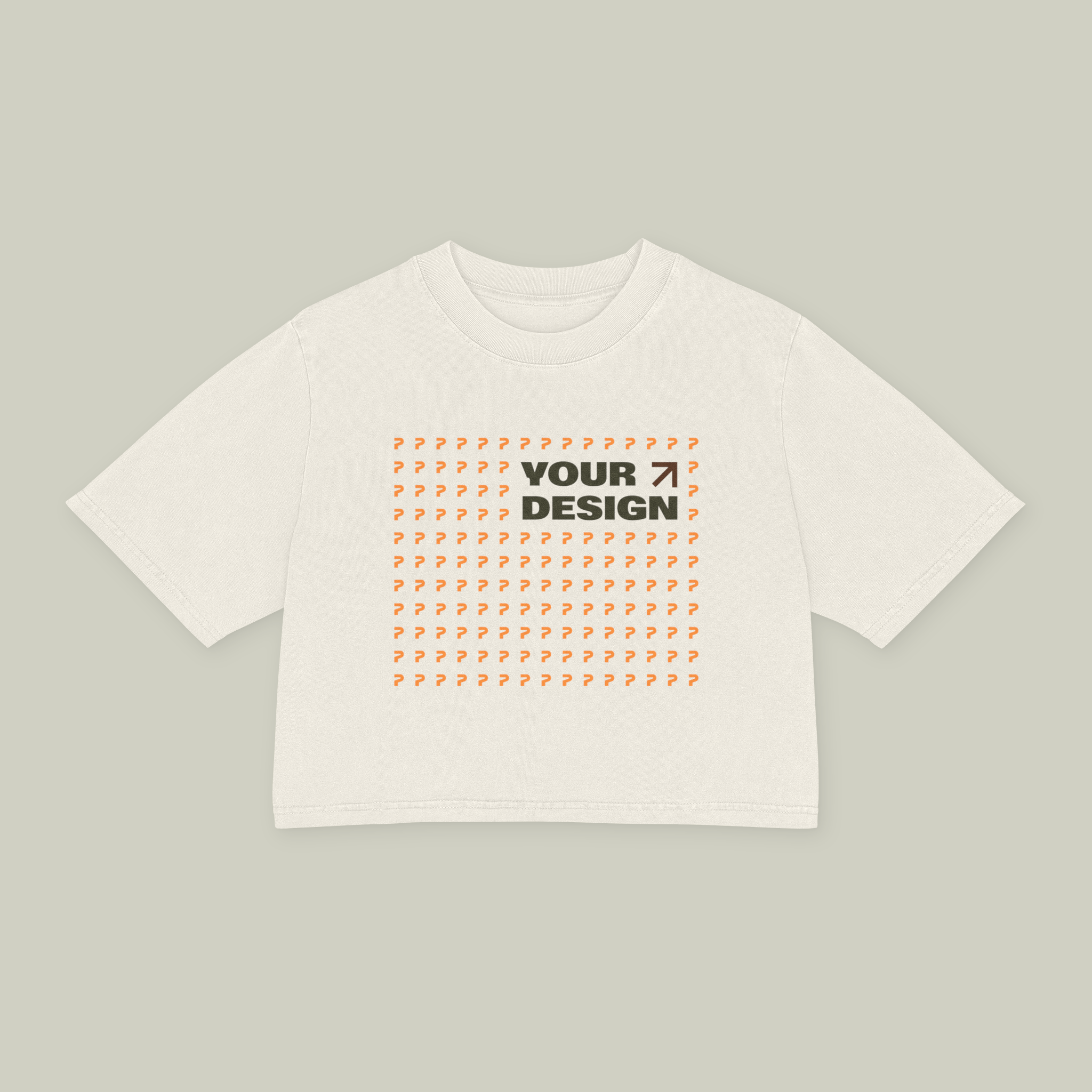 Women's Heavy Faded Crop Tee - Thumbnail Image
