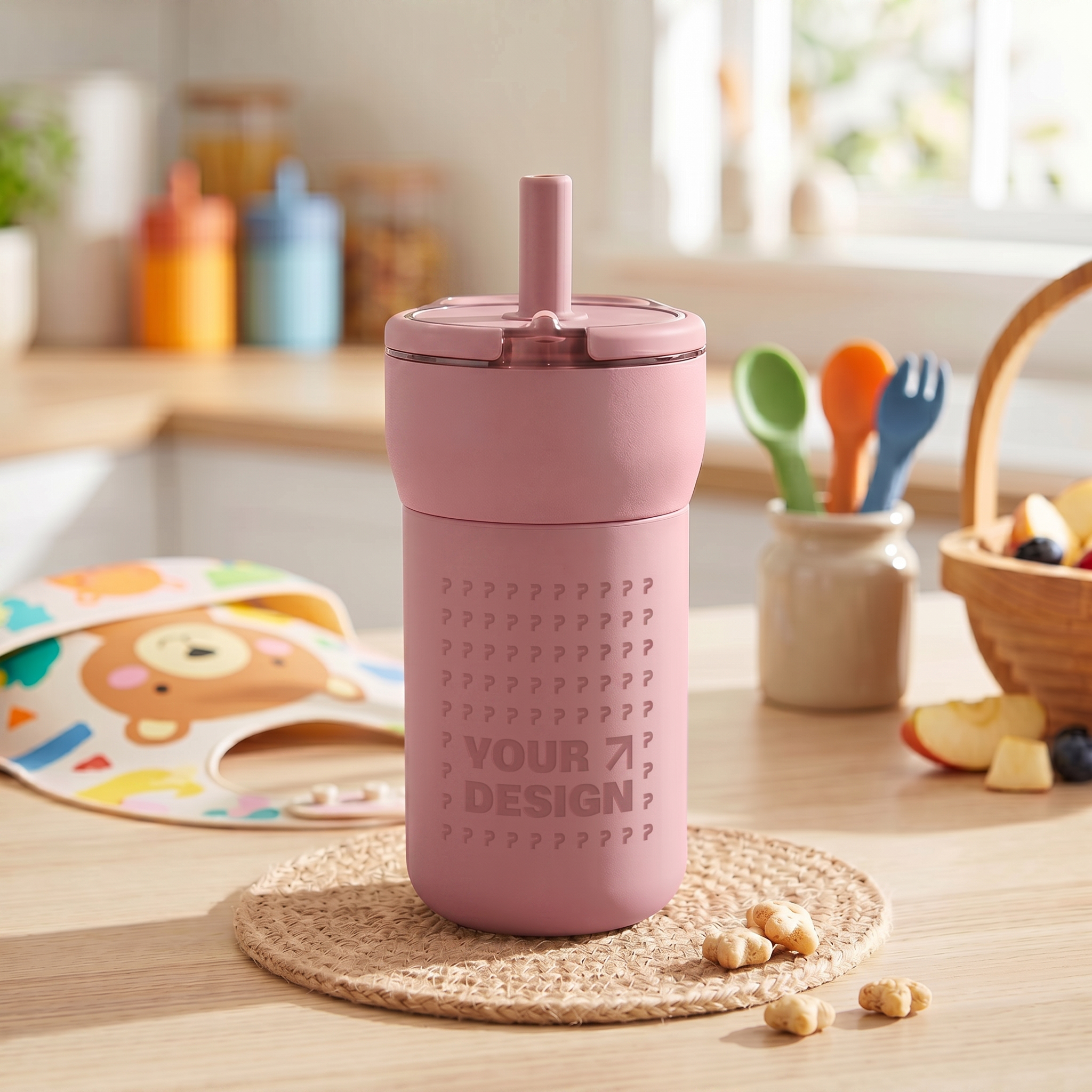 Kids' Leakproof Straw Tumbler, 12oz (Engraving) - Thumbnail Image