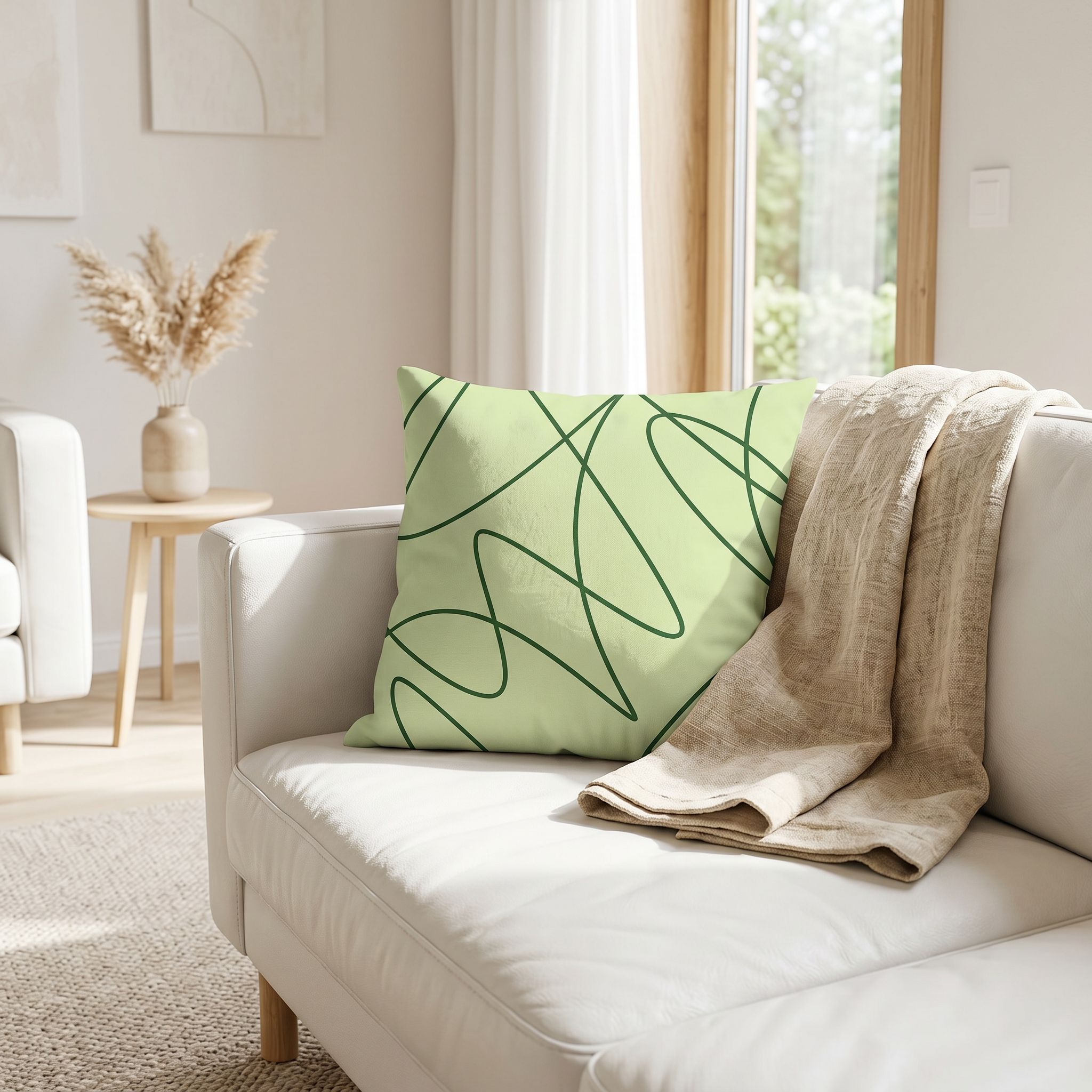 Faux Linen Pillow - Thumbnail Image