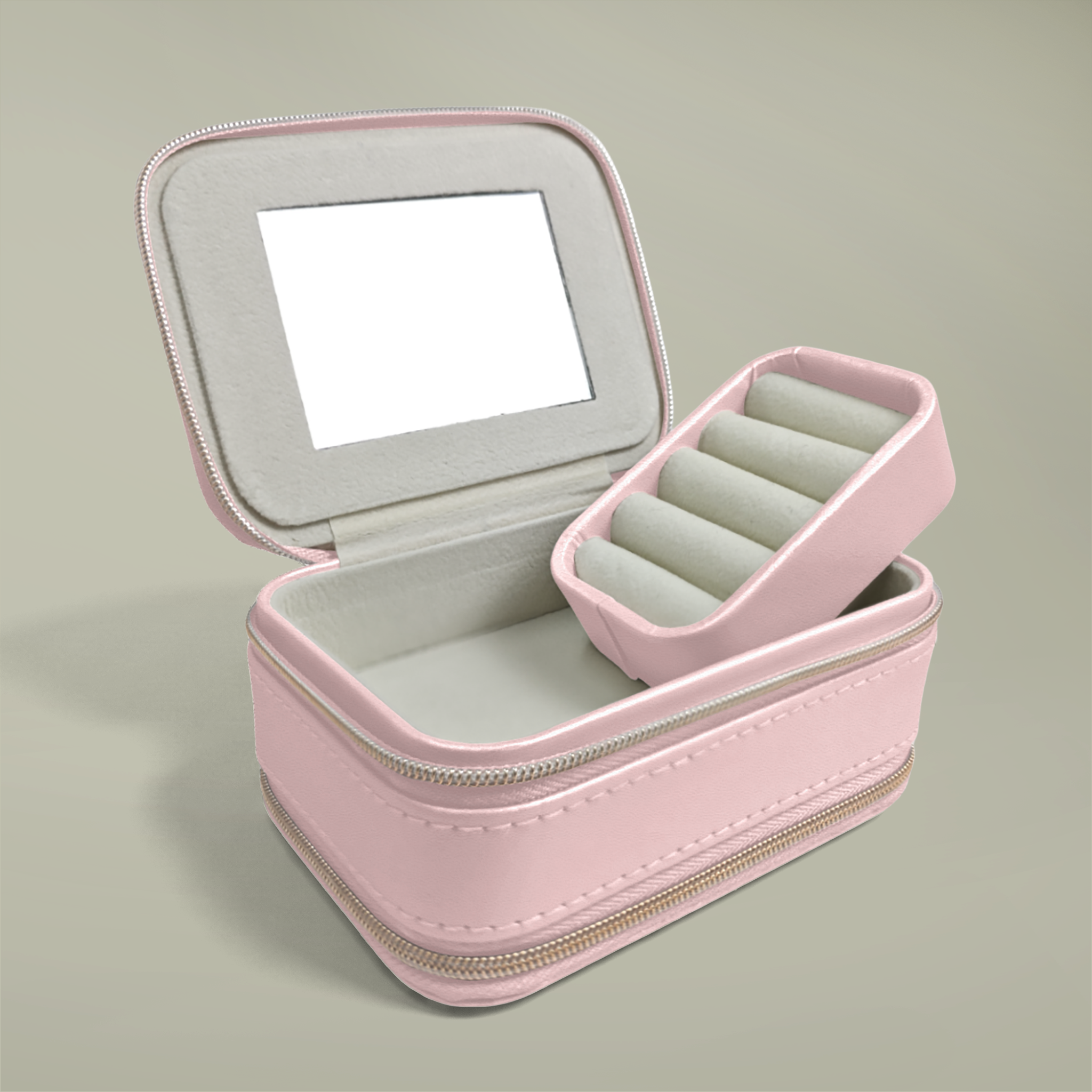 Double Zipper Jewelry Box - Main Image