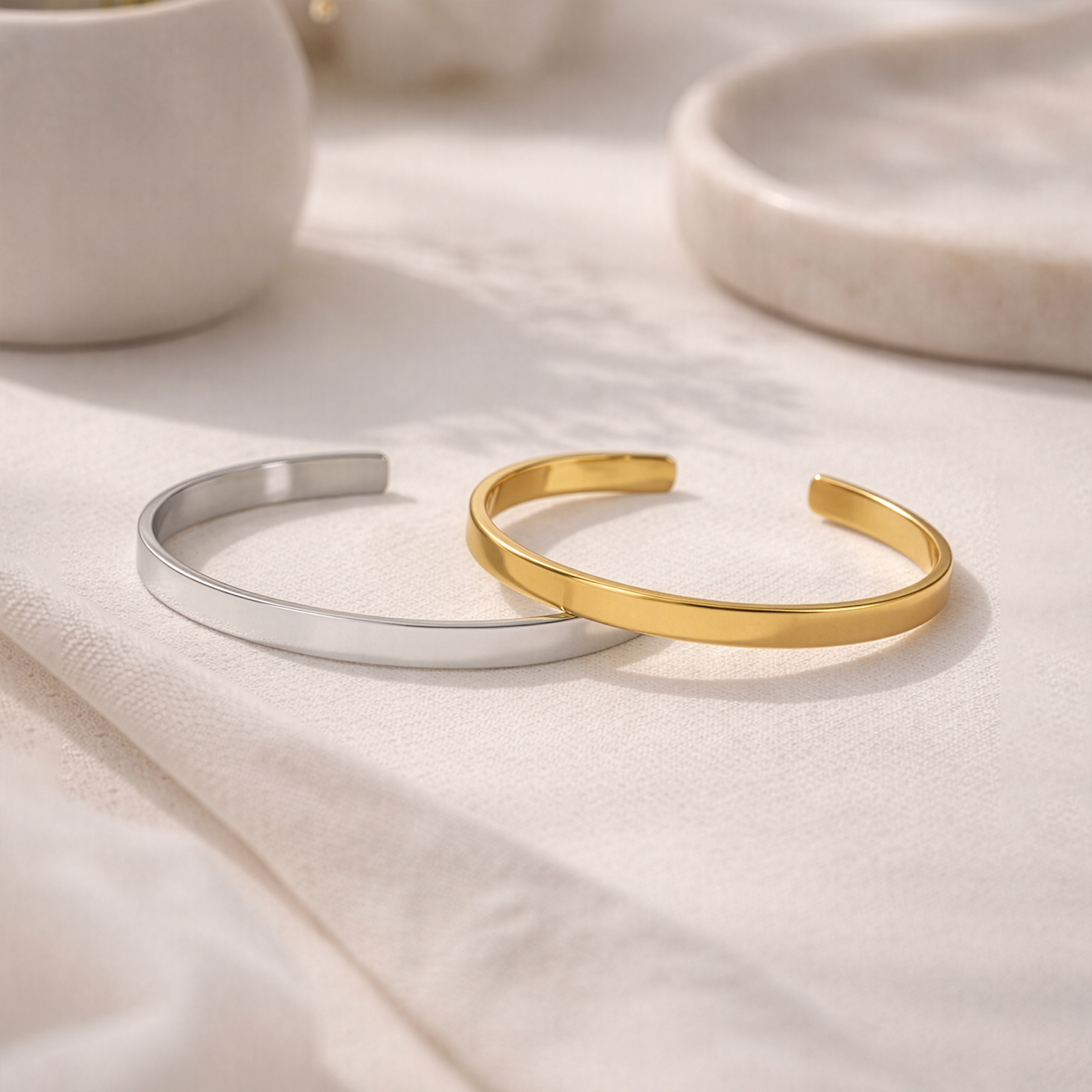 Bangle Cuff Bracelet (Engraving) - Thumbnail Image
