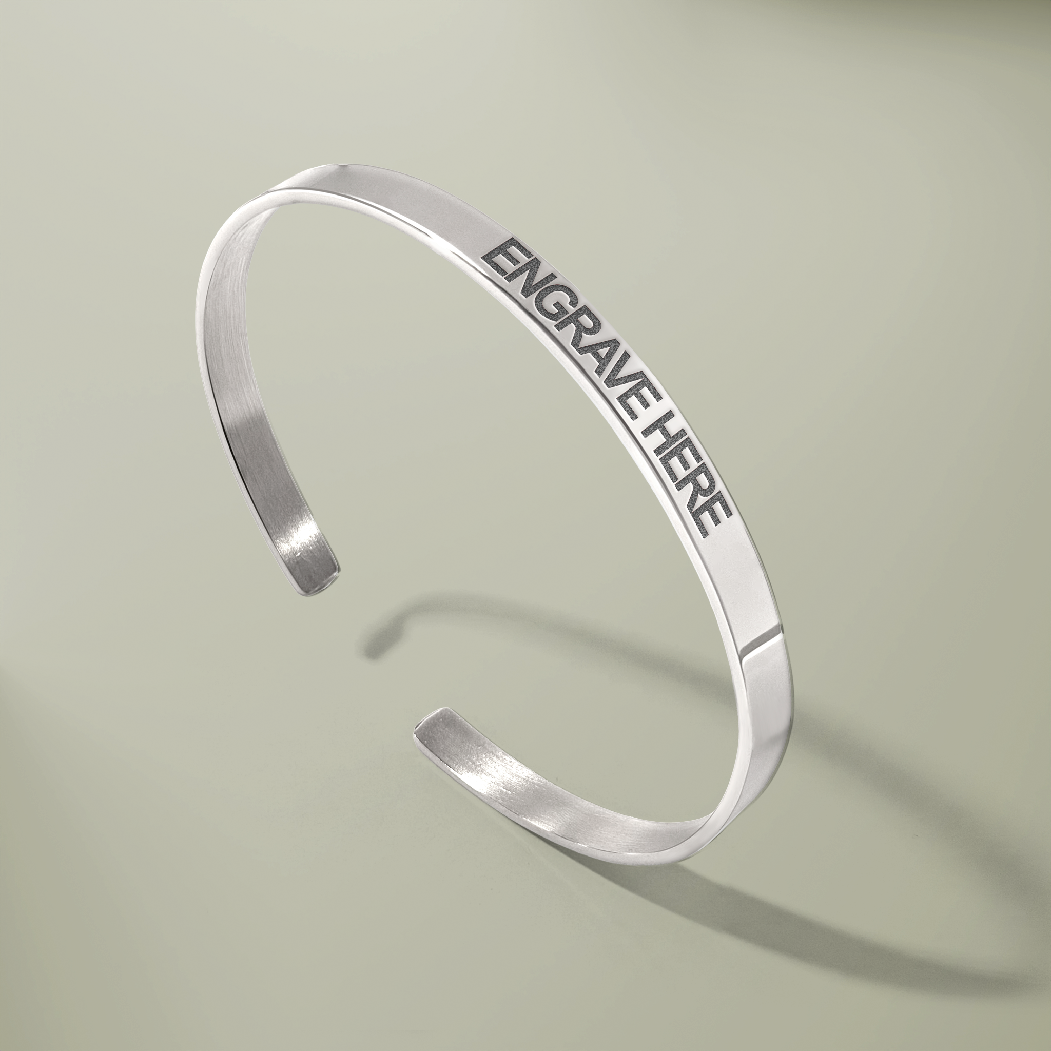 Bangle Cuff Bracelet (Engraving) - Thumbnail Image