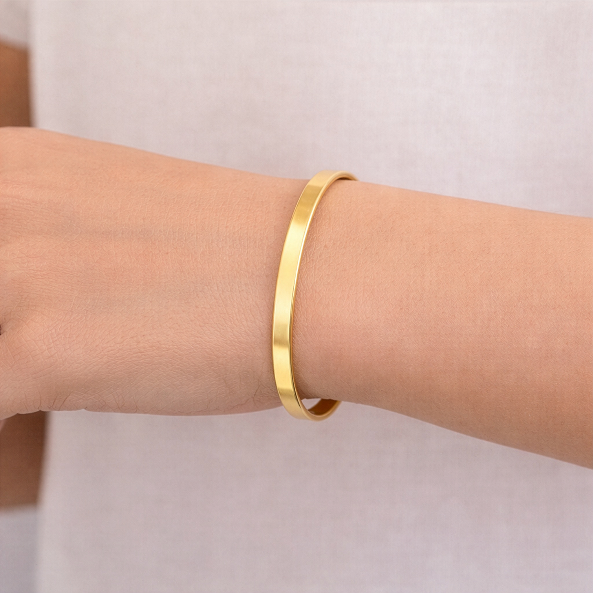 Bangle Cuff Bracelet (Engraving) - Thumbnail Image