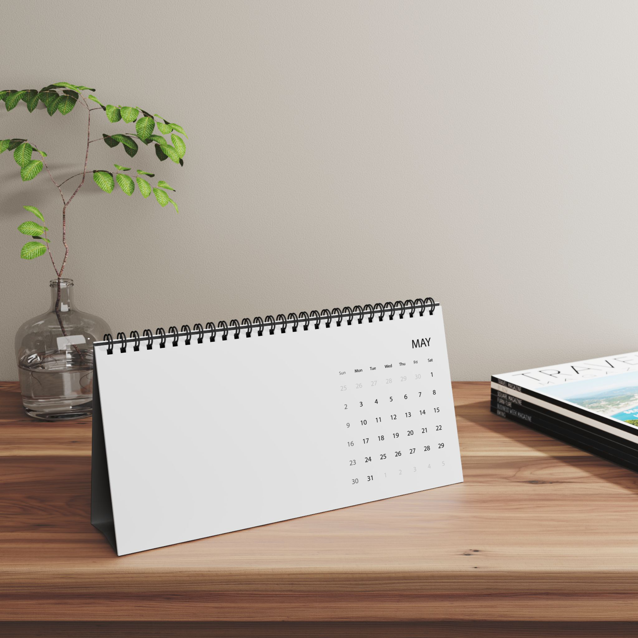 Desktop Calendar (2027 grid) - Thumbnail Image