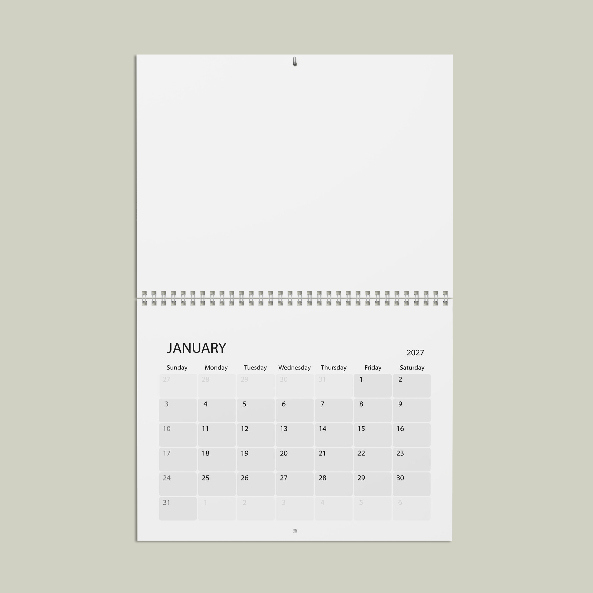 Calendar (2027)Design