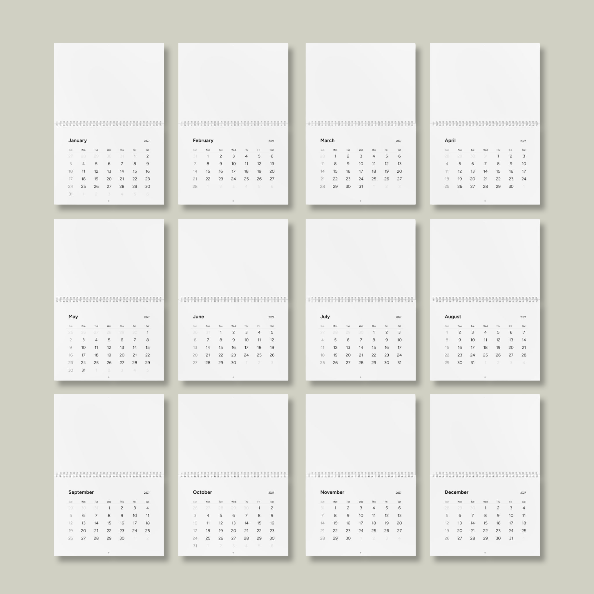Standard Wall Calendar (2027) - Thumbnail Image