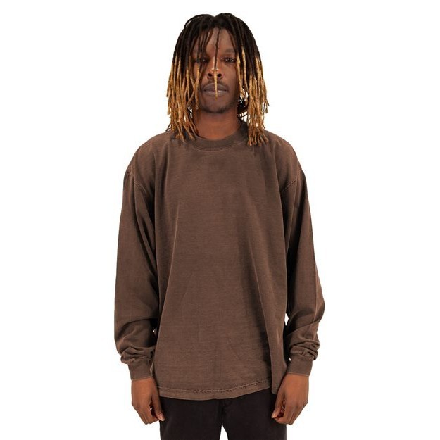 Unisex Max Heavyweight Garment-Dyed Long Sleeve T-Shirt - Main Image