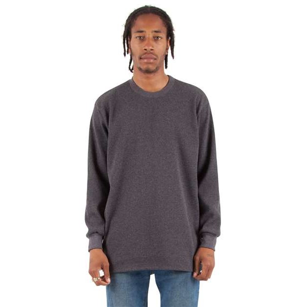 Unisex Heavyweight Thermal Long Sleeve T-Shirt - Thumbnail Image