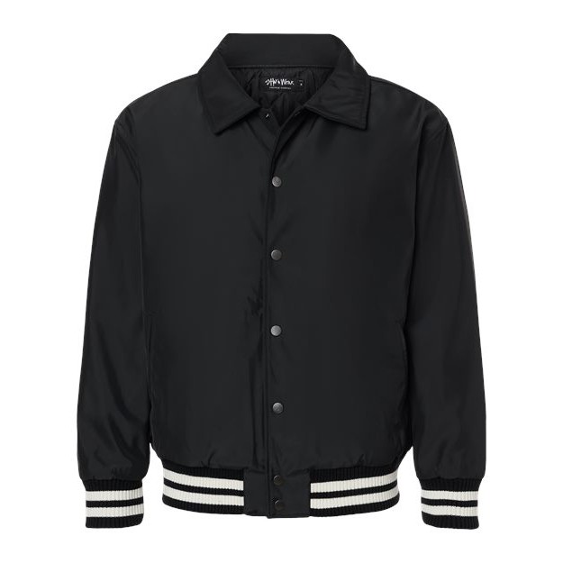 Unisex Collared Varsity Jacket - Thumbnail Image