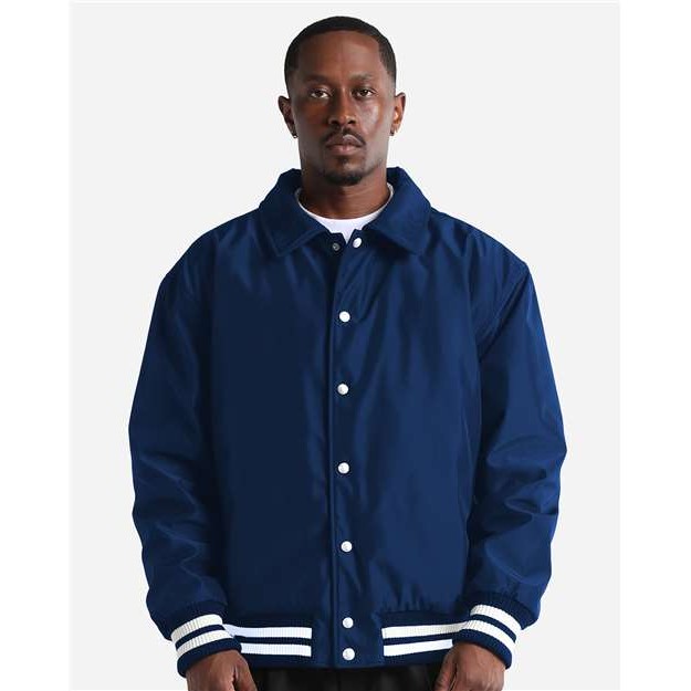 Unisex Collared Varsity Jacket - Thumbnail Image
