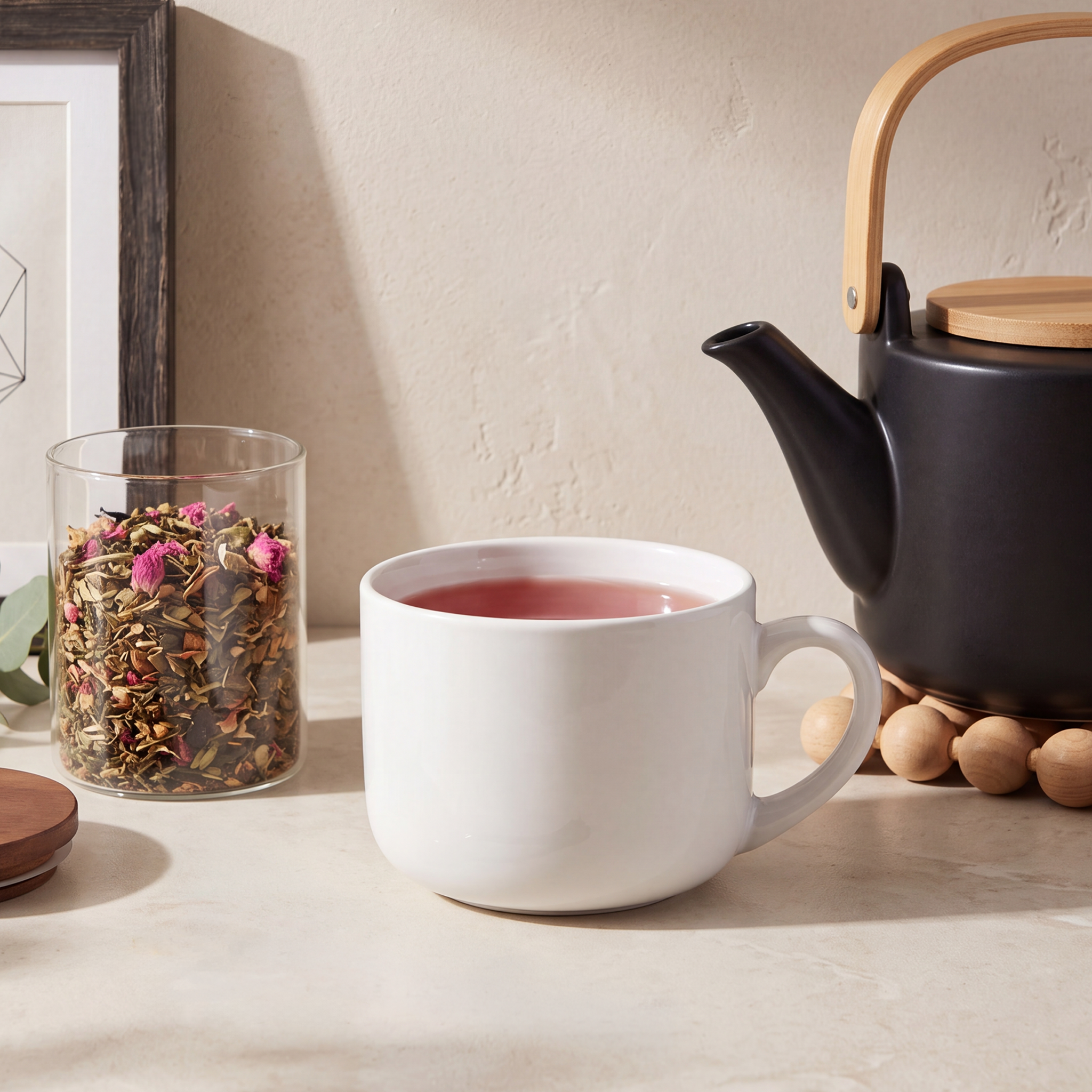 White Ceramic Latte Mug, 25oz - Thumbnail Image