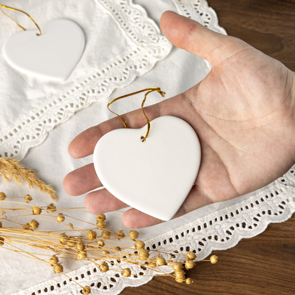 Ceramic Ornament, 4 Shapes - Thumbnail Image