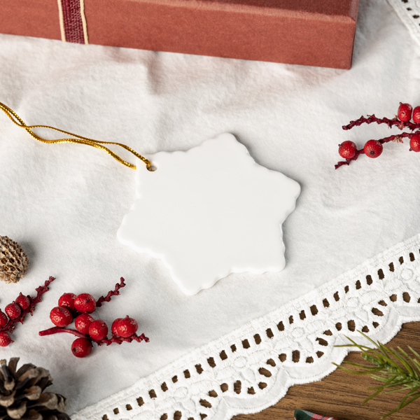 Ceramic Ornament, 4 Shapes - Thumbnail Image
