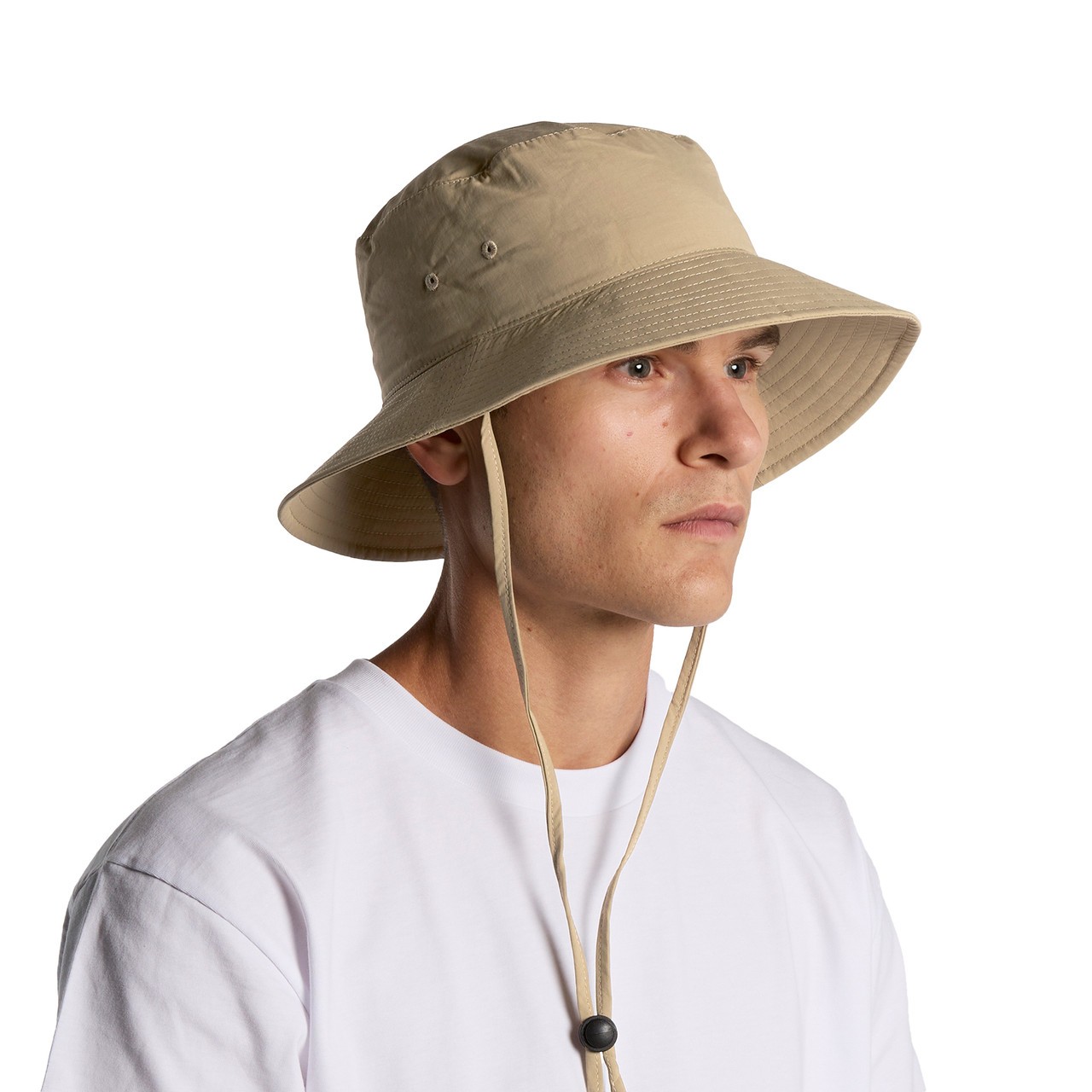 Nylon Wide Brim Bucket Hat - Thumbnail Image