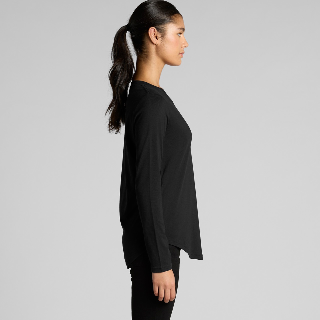 Women's Maple Curve L-S Tee - Thumbnail Image