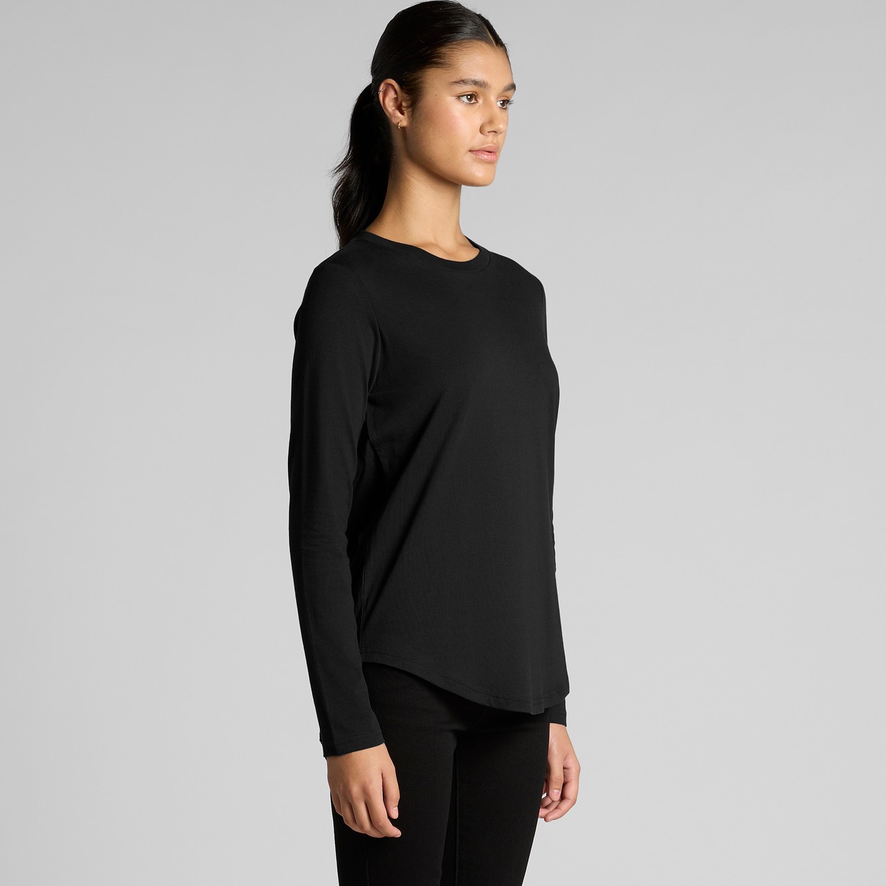 Women's Maple Curve L-S Tee - Thumbnail Image