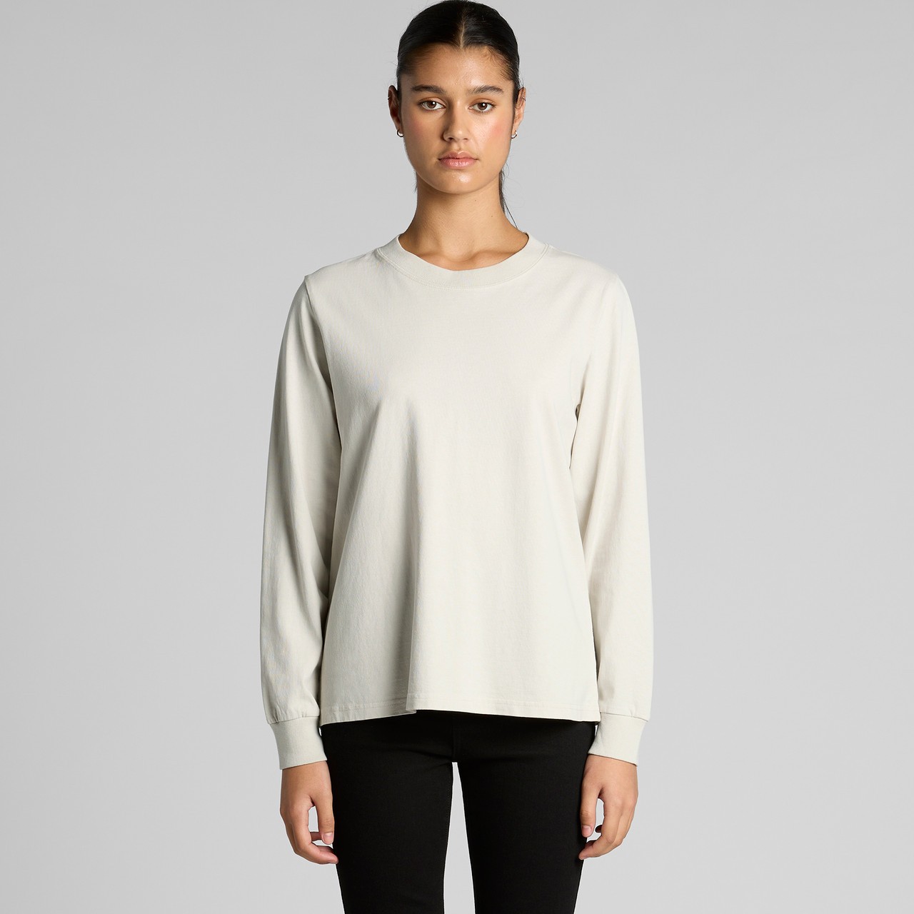 Women's Heavy Faded L-S Tee - Thumbnail Image