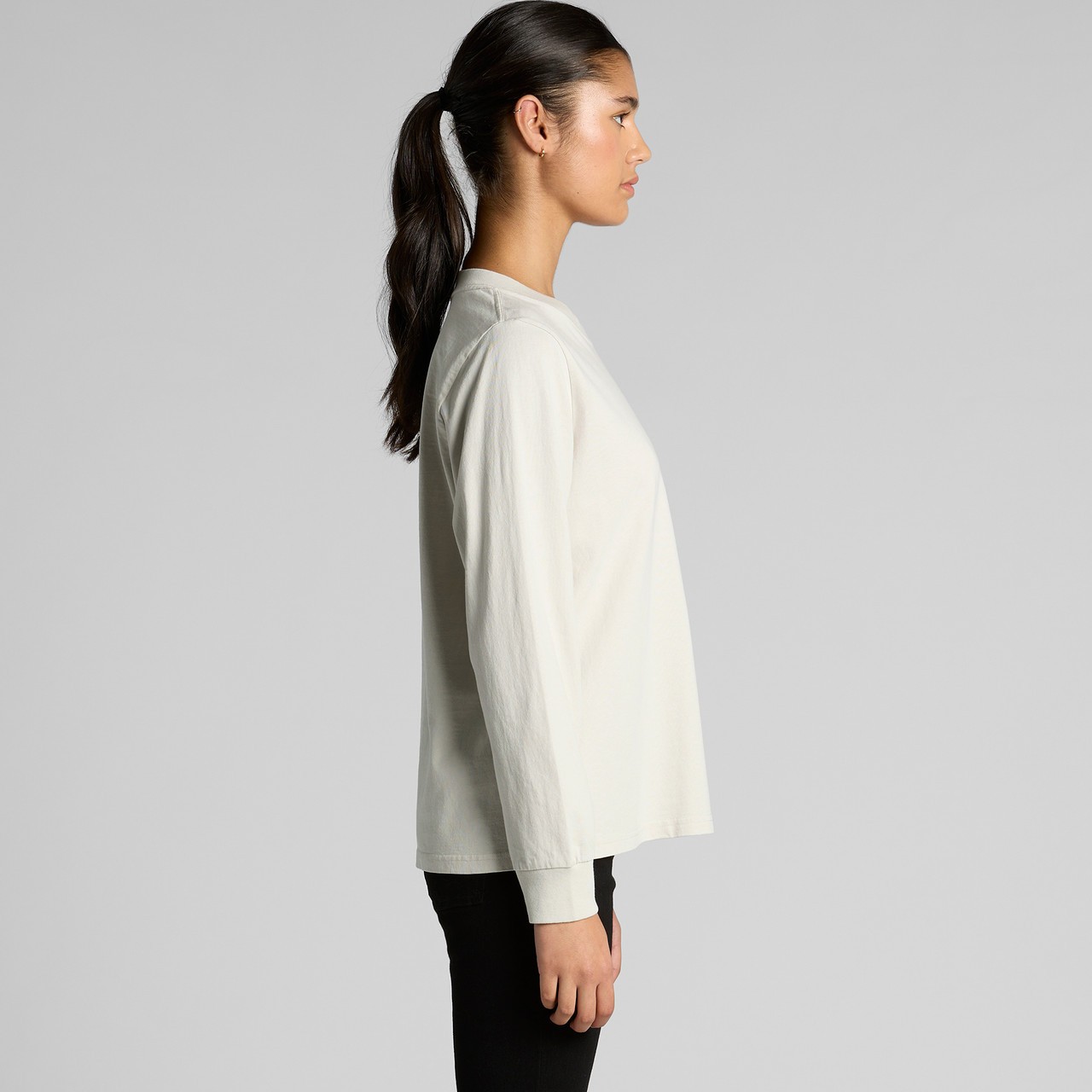 Women's Heavy Faded L-S Tee - Thumbnail Image