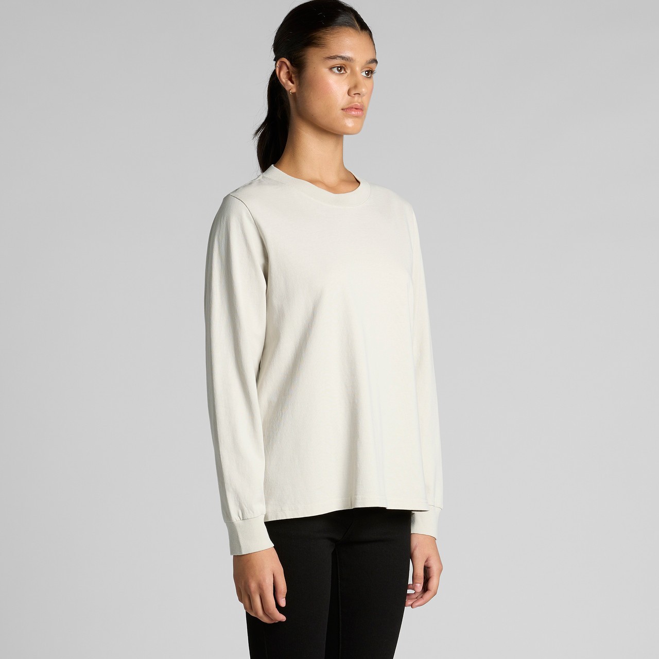Women's Heavy Faded L-S Tee - Thumbnail Image
