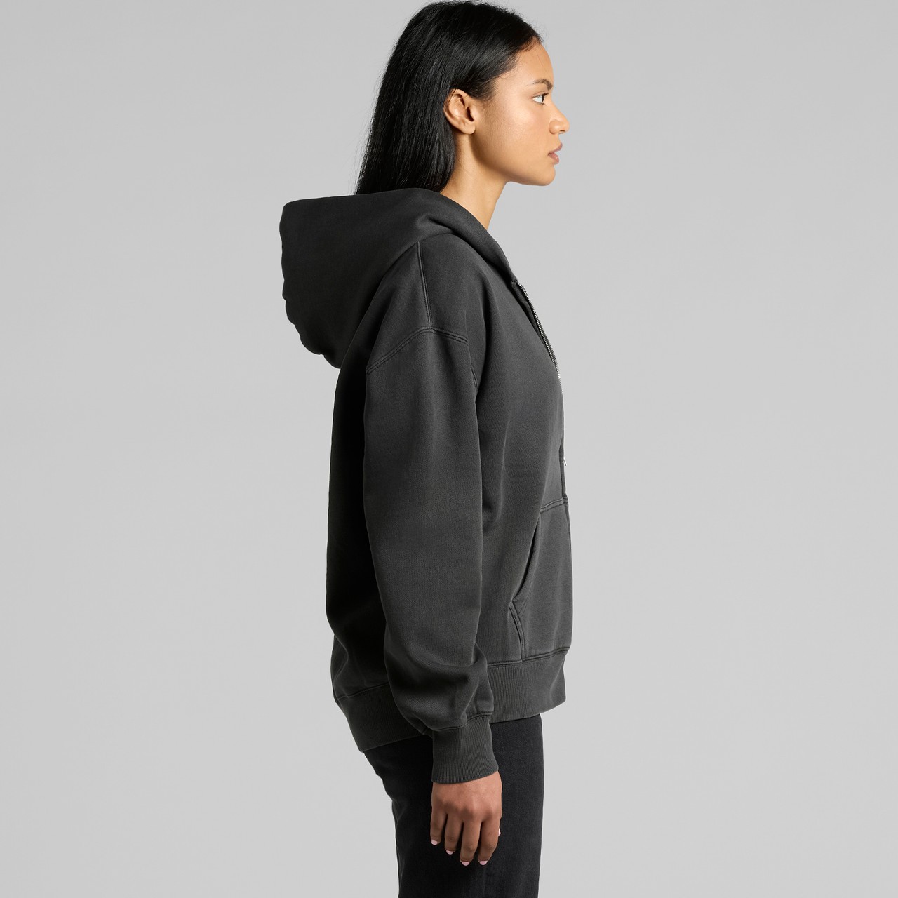 Women's Relax Faded Zip Hood - Thumbnail Image