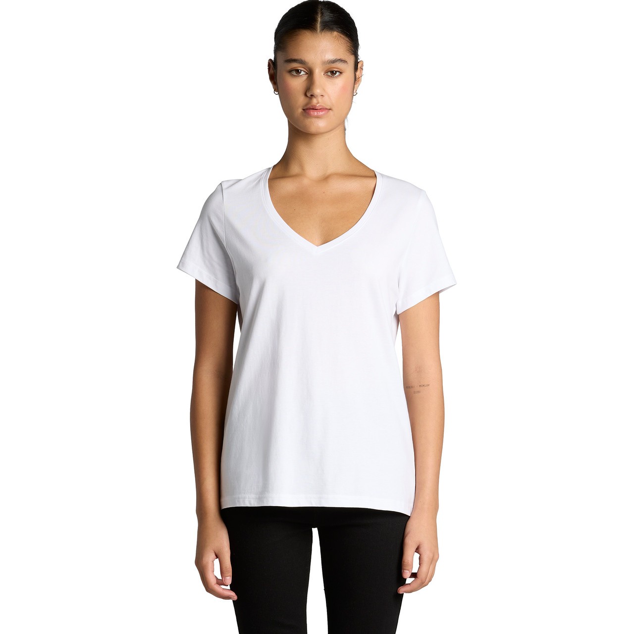 Women's Maple V Neck Tee - Thumbnail Image