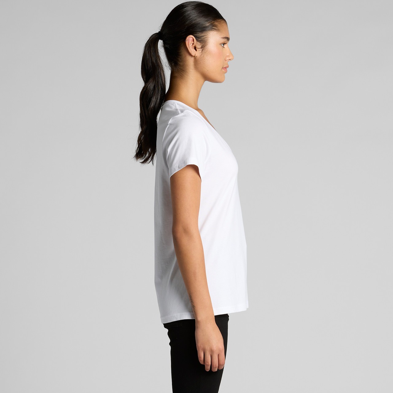 Women's Maple V Neck Tee - Thumbnail Image