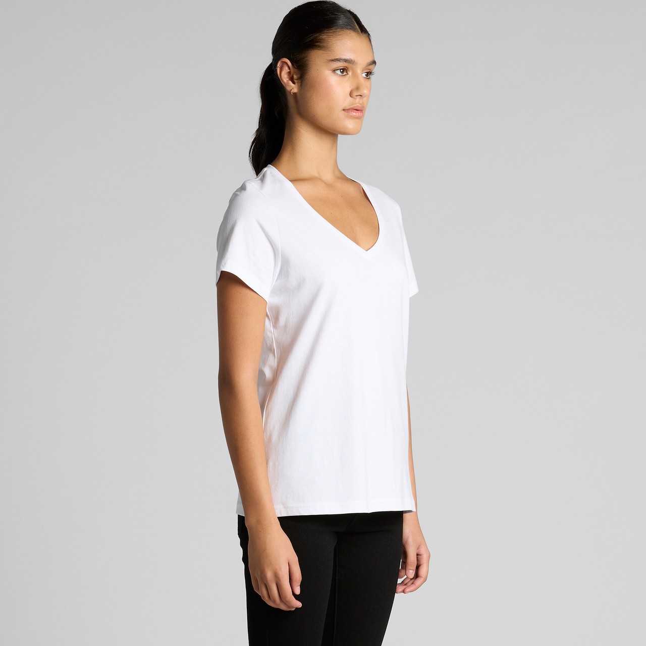 Women's Maple V Neck Tee - Thumbnail Image
