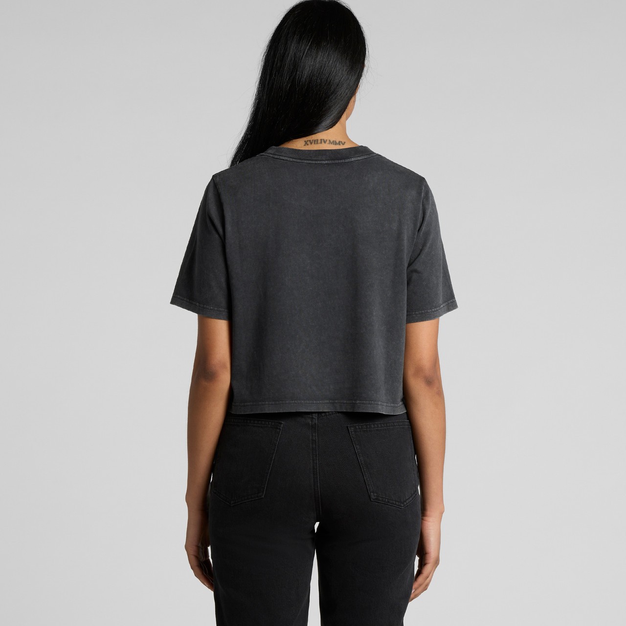 Women's Stone Wash Heavy Crop - Thumbnail Image