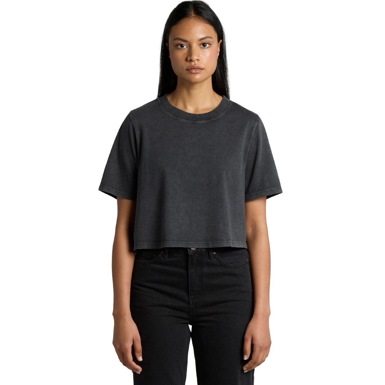 Women's Stone Wash Heavy Crop - Thumbnail Image