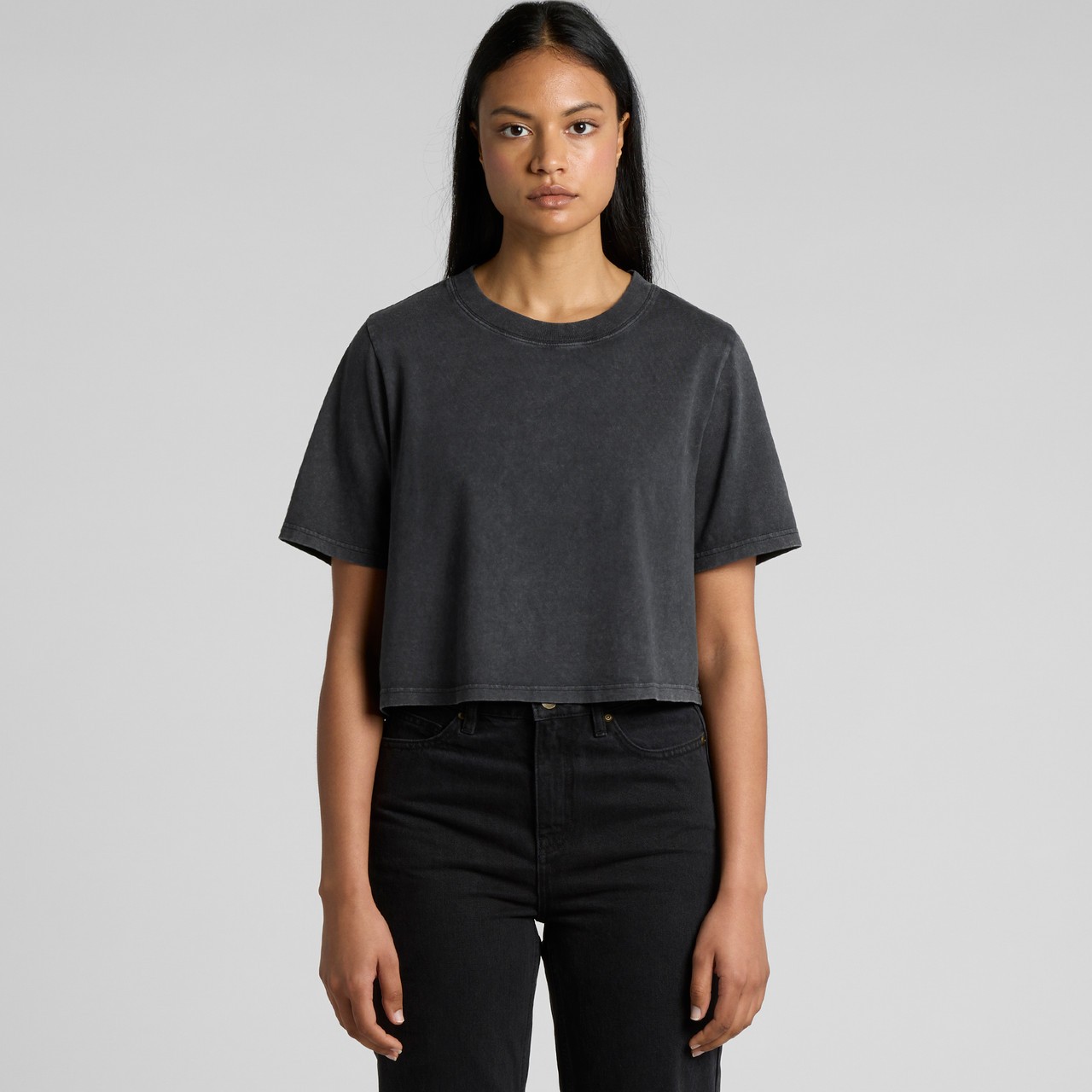 Women's Stone Wash Heavy Crop - Thumbnail Image