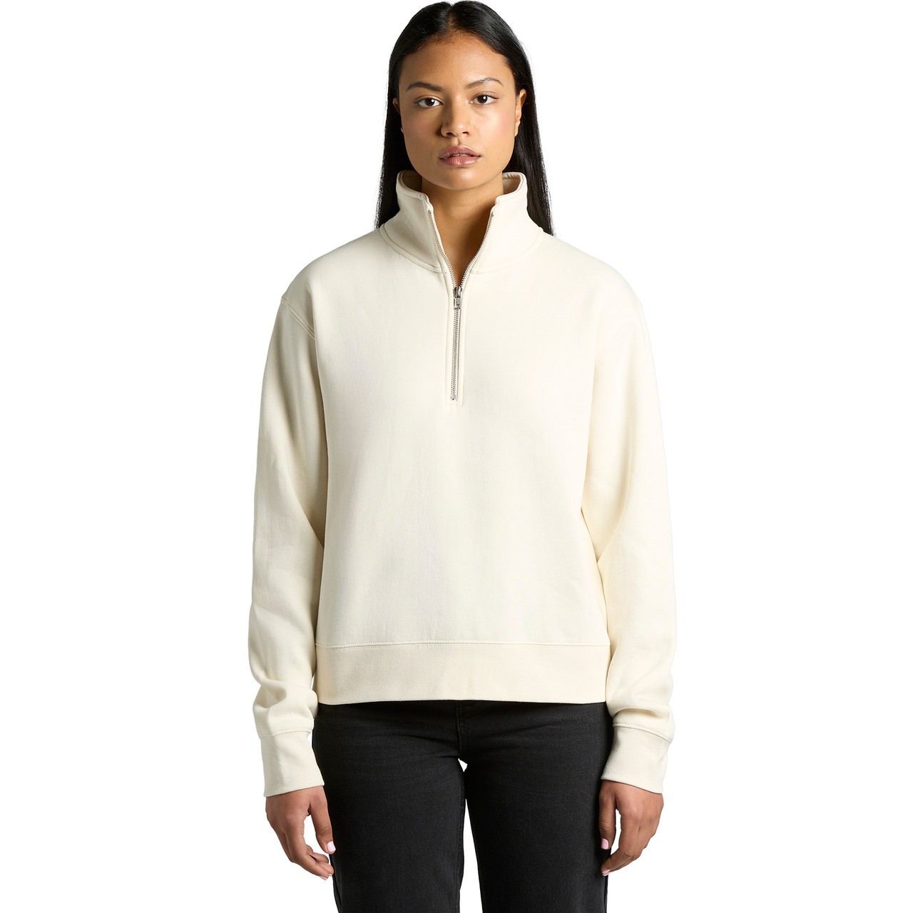 Women's Stencil Half Zip Crew - Thumbnail Image