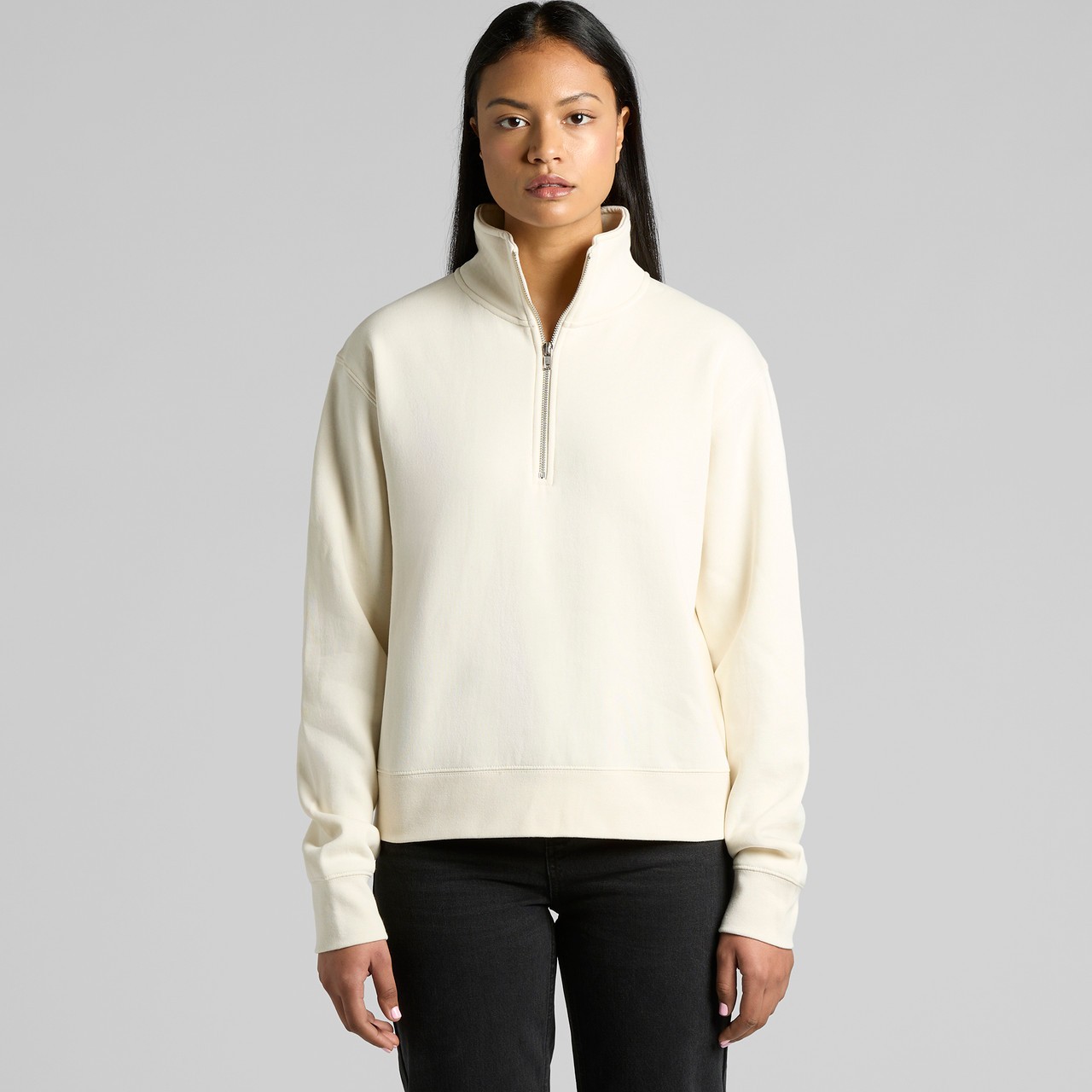 Women's Stencil Half Zip Crew - Thumbnail Image