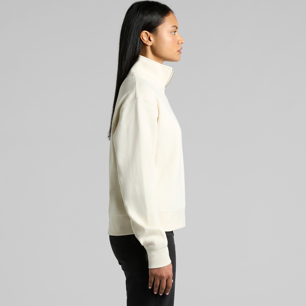 Women's Stencil Half Zip Crew - Thumbnail Image