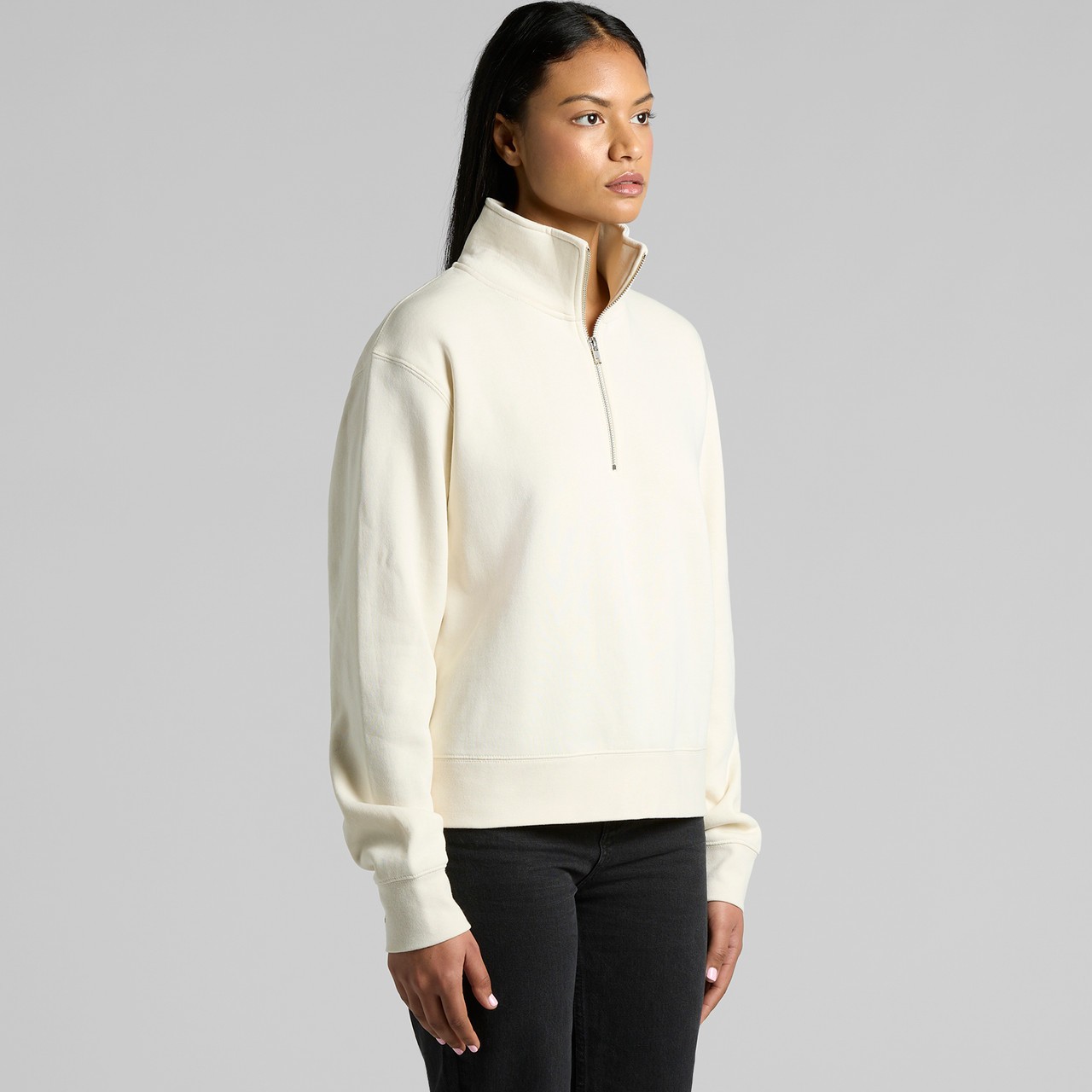 Women's Stencil Half Zip Crew - Thumbnail Image
