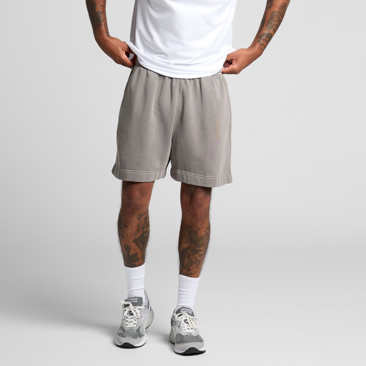 Relax Faded Track Shorts 18" - Thumbnail Image