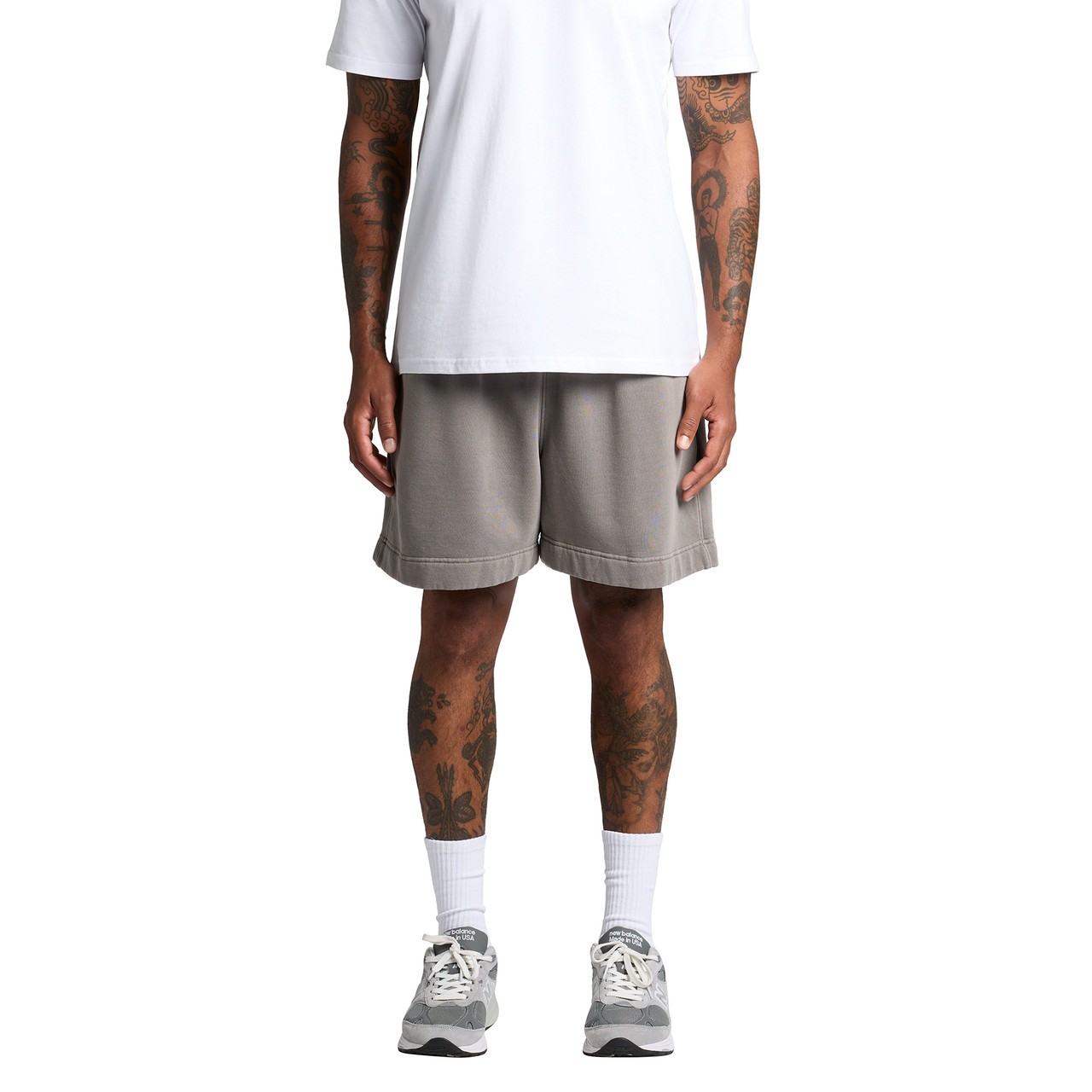 Relax Faded Track Shorts 18" - Thumbnail Image