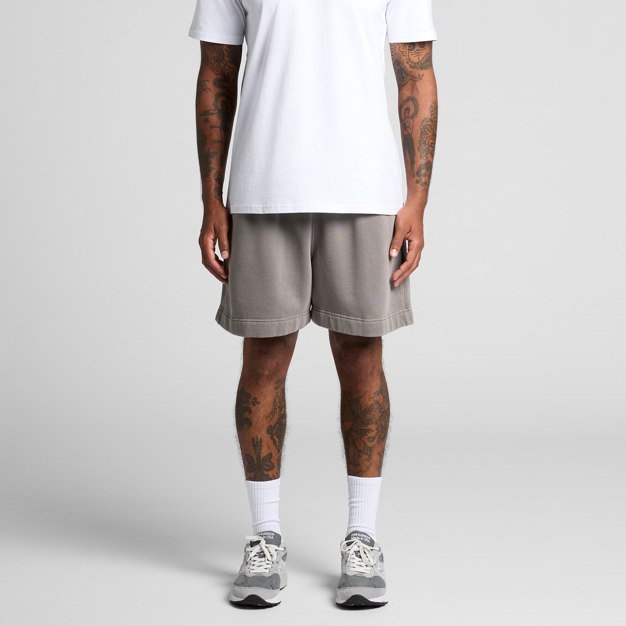 Relax Faded Track Shorts 18" - Thumbnail Image