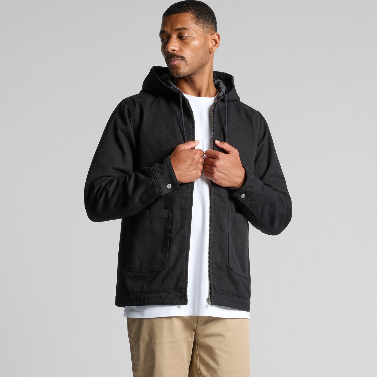 Canvas Hooded Jacket - Main Image