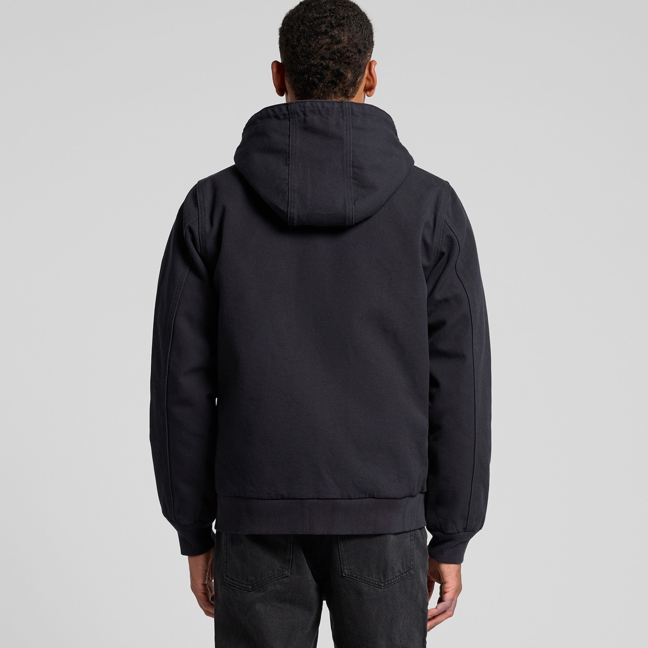 Canvas Bomber Hood Jacket - Thumbnail Image