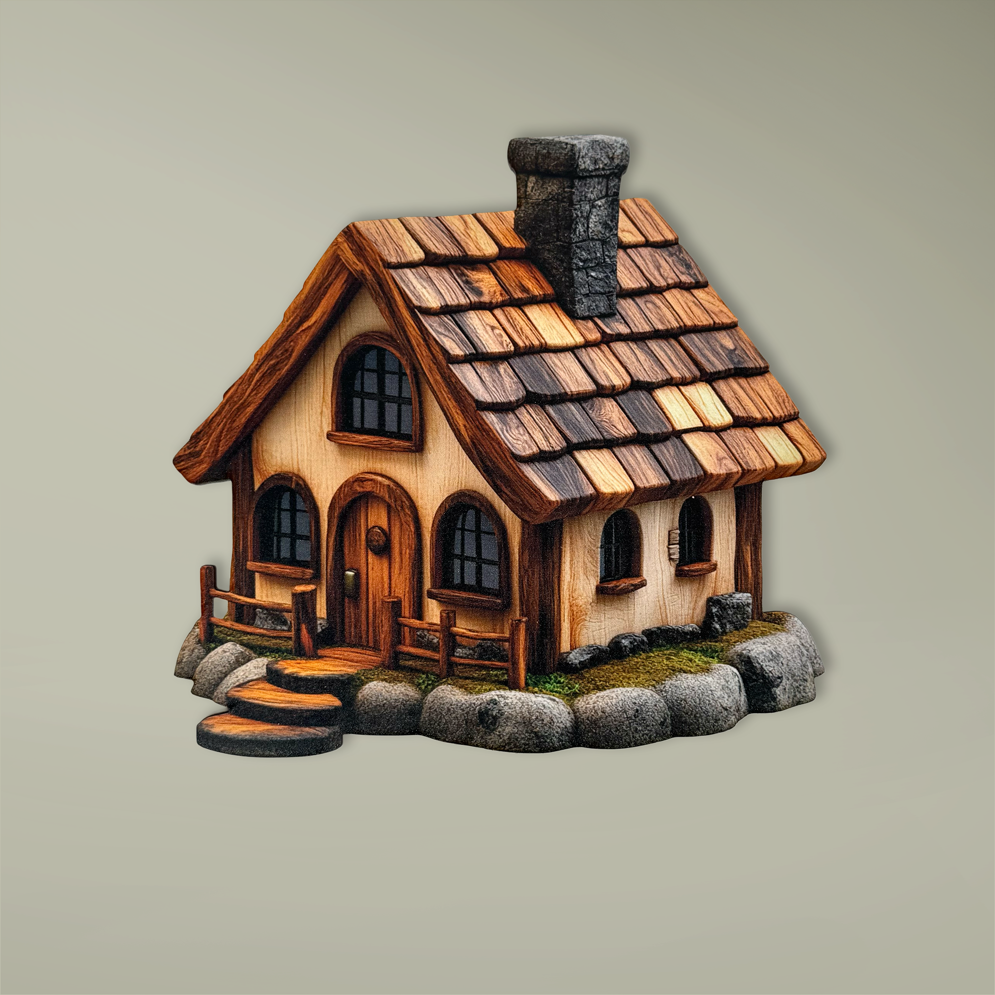 Custom Shape Wooden Ornament - Thumbnail Image