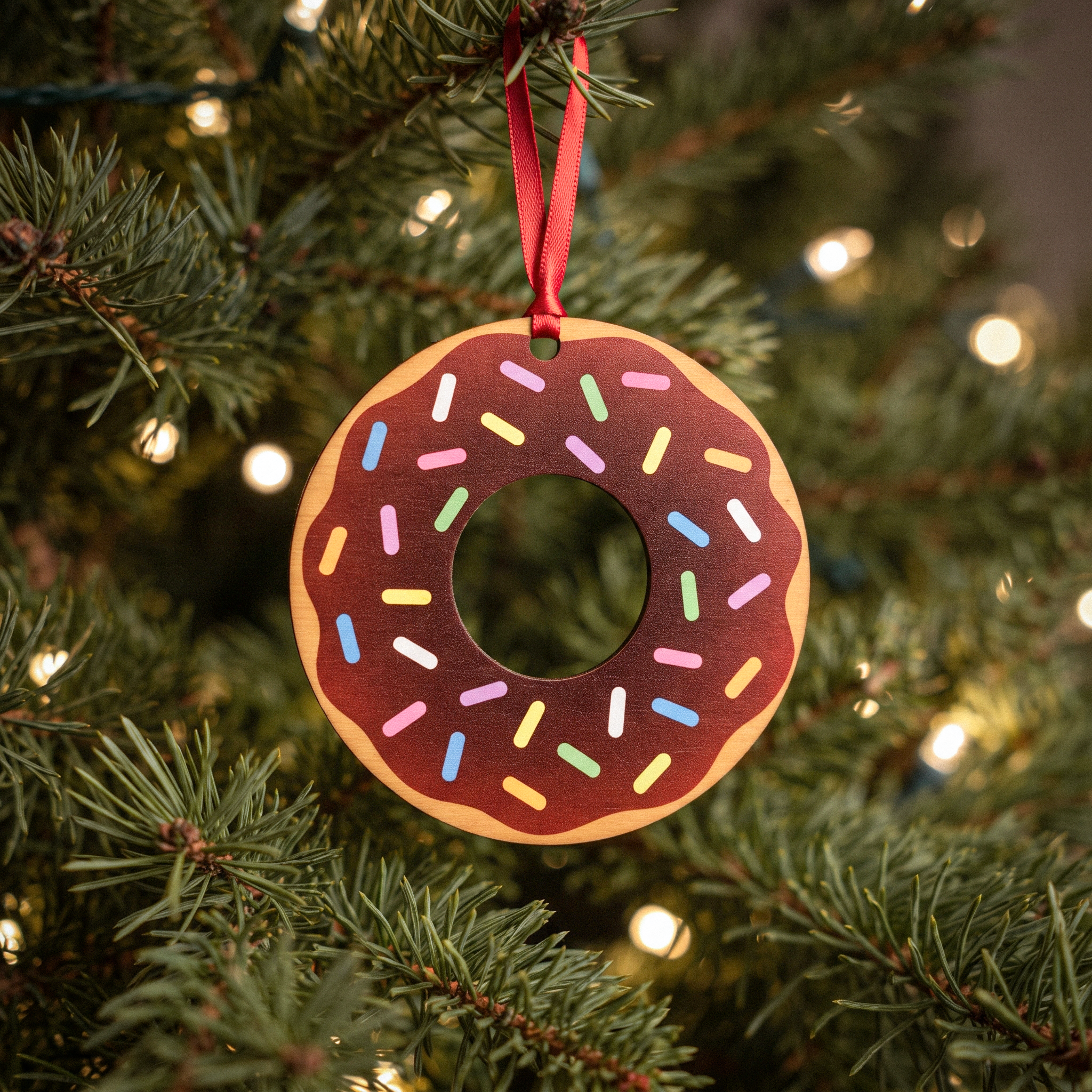 Custom Shape Wooden Ornament - Thumbnail Image