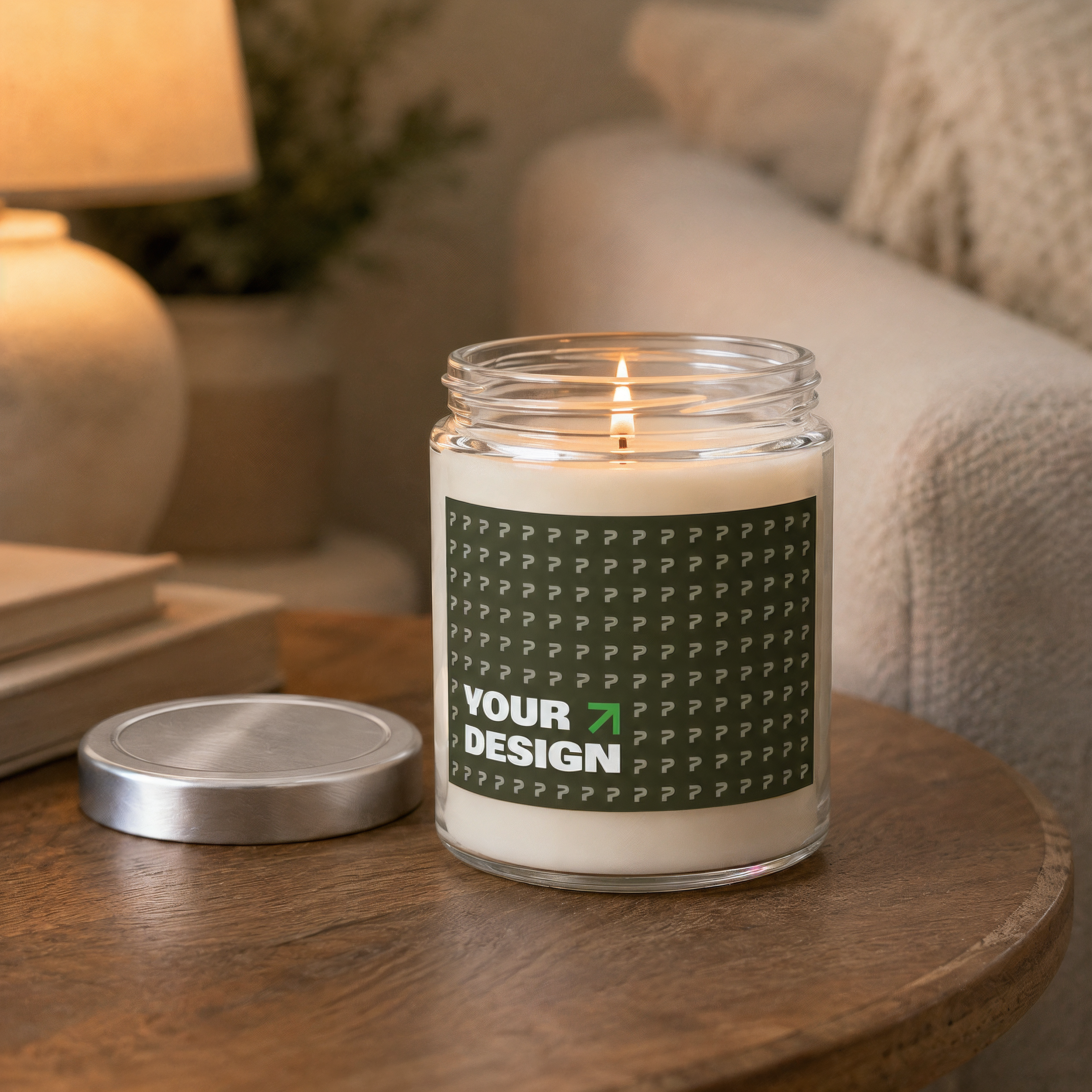 Soy Wax Candle in Jar, 9oz - Thumbnail Image