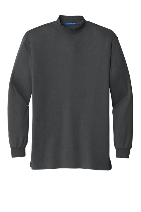 Interlock Knit Mock Turtleneck - Thumbnail Image