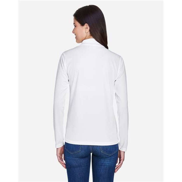 Women's Long Sleeve Piqué Polo - Thumbnail Image