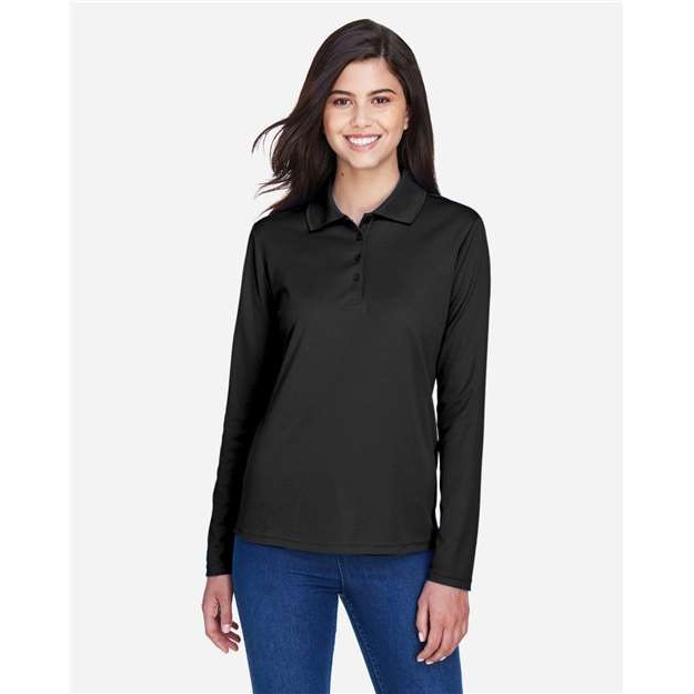 Women's Long Sleeve Piqué Polo - Thumbnail Image