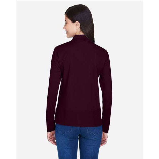 Women's Long Sleeve Piqué Polo - Thumbnail Image