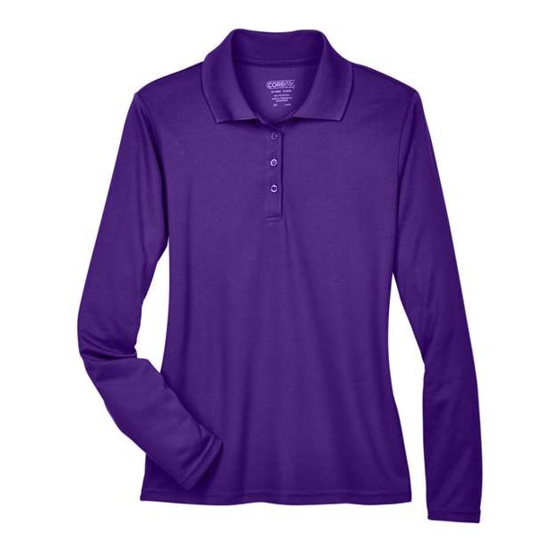 Women's Long Sleeve Piqué Polo - Thumbnail Image